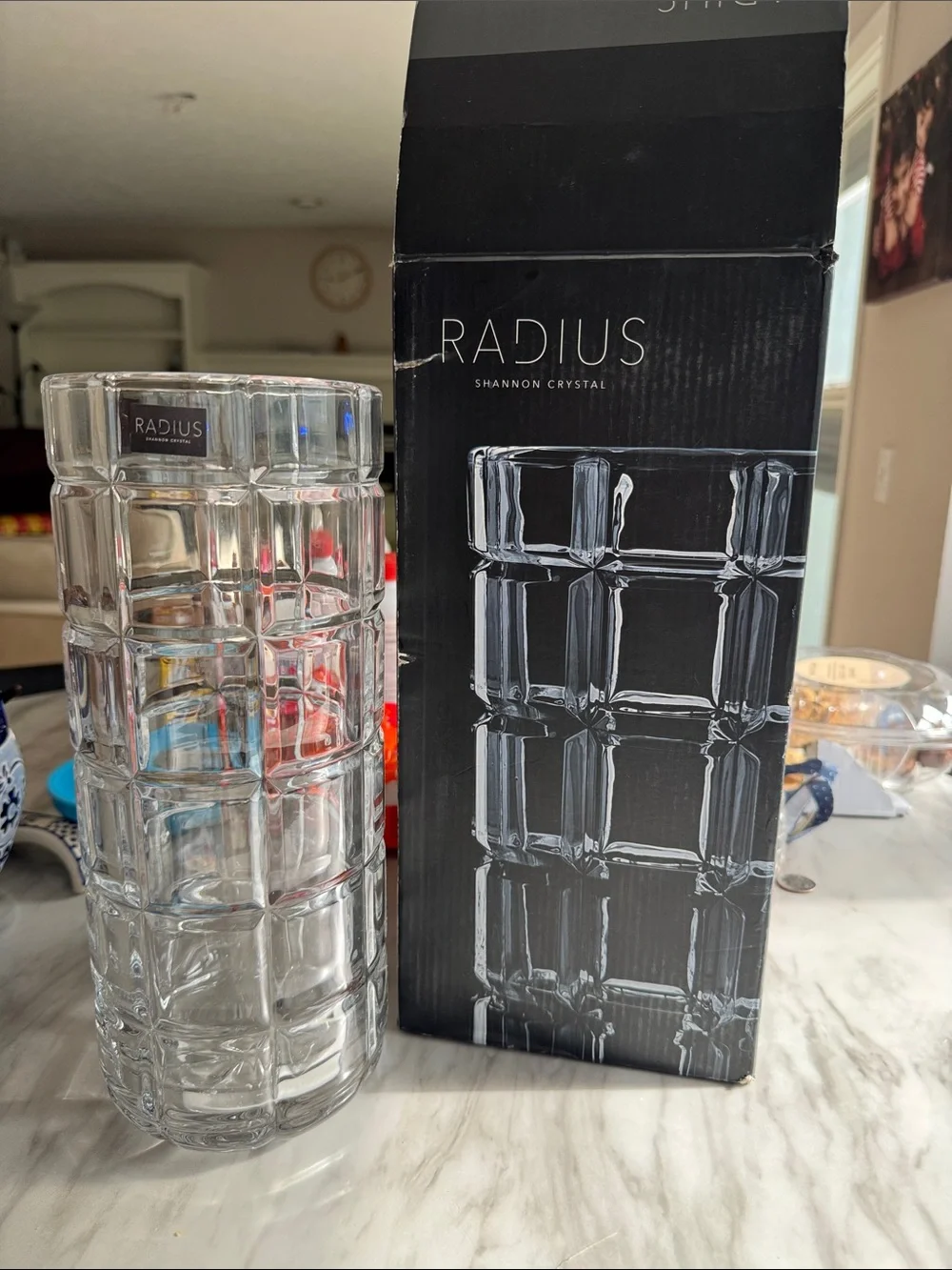 Shannon Crystal Clear Glass Vase by - Clear